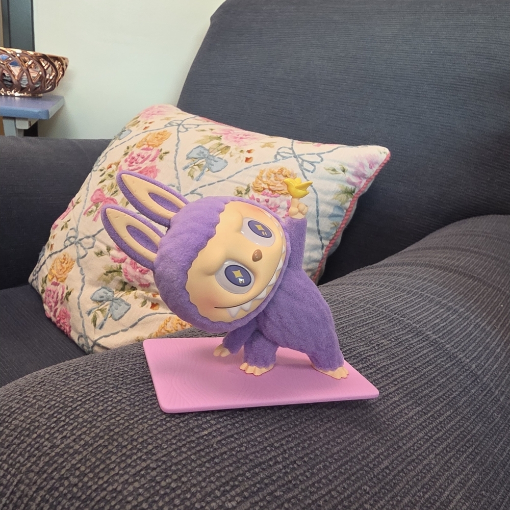 Purple Bunny Action Figure with Yellow Star